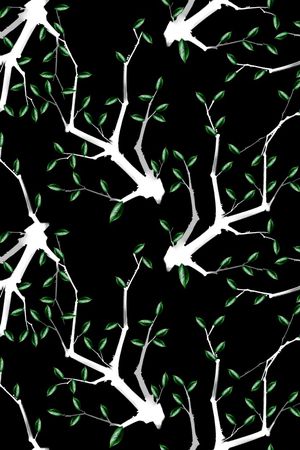 树枝印花华亿平台图片