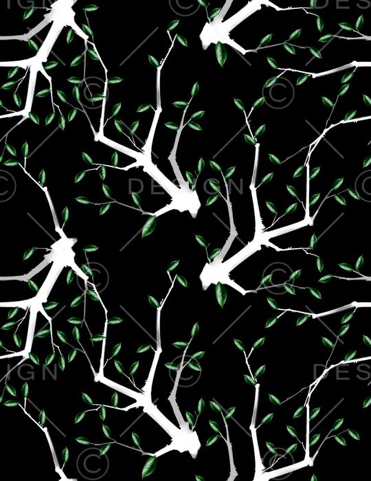 树枝印花华亿平台图片