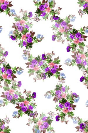 月季花印花华亿平台图片