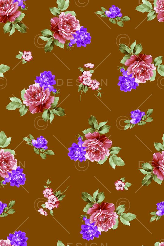 月季花印花华亿平台图片