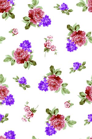 月季花印花华亿平台图片