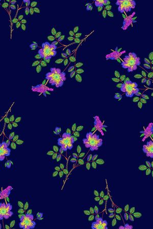 动物花卉印花华亿平台图片