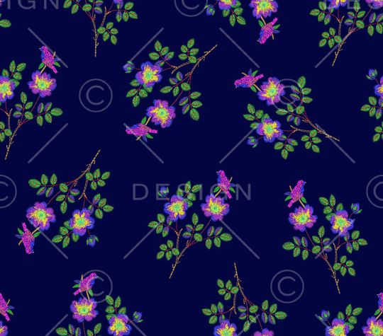 动物花卉印花华亿平台图片