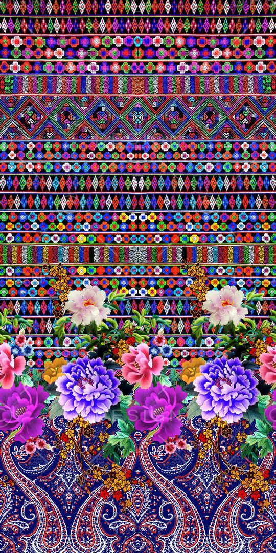 民族风印花华亿平台图片