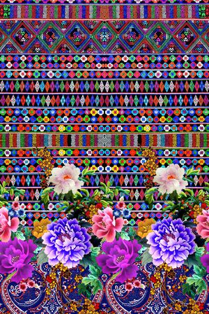 民族风印花华亿平台图片