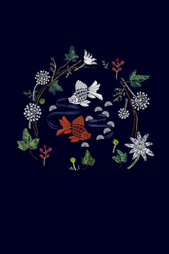 968760-花枝花朵 金鱼 绣花 定位花--2