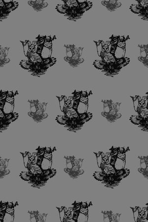 猫头鹰印花华亿平台图片