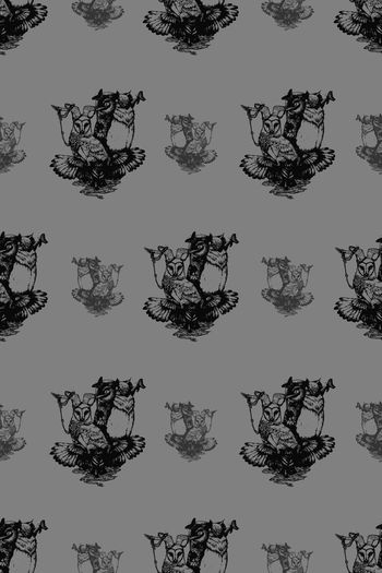 猫头鹰印花华亿平台图片