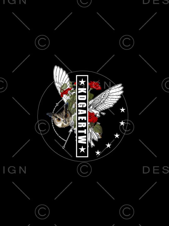 猫头鹰印花华亿平台图片