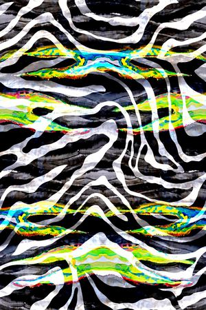 斑马纹印花华亿平台图片