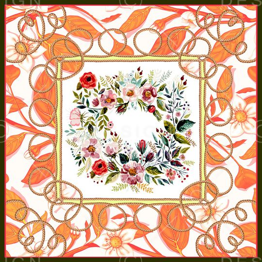 方巾印花华亿平台图片