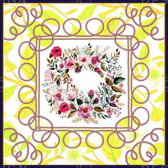 方巾印花华亿平台图片