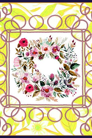 方巾印花华亿平台图片