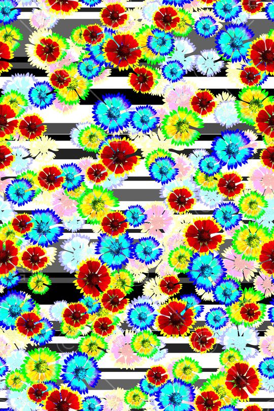 黑白条纹印花华亿平台图片