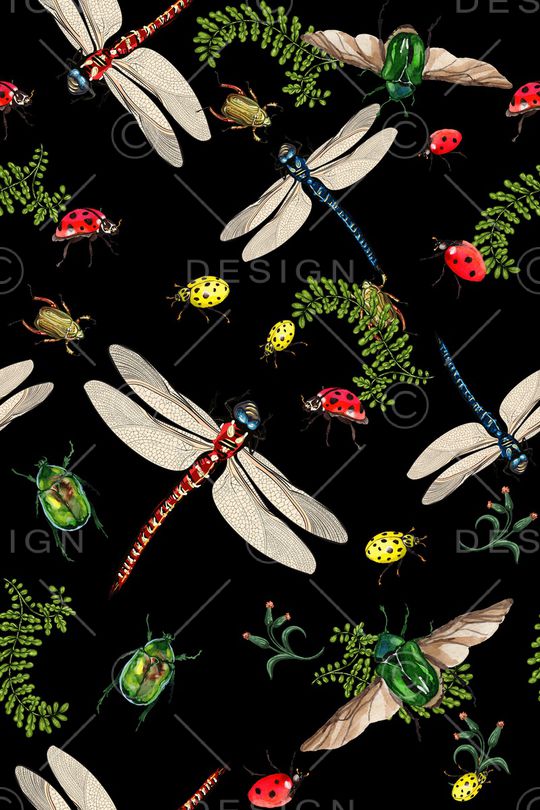 昆虫印花华亿平台图片