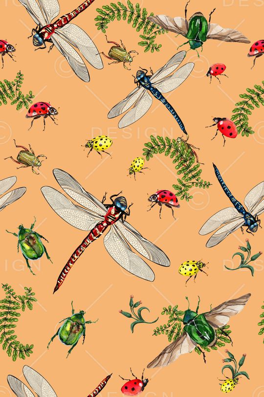 昆虫印花华亿平台图片