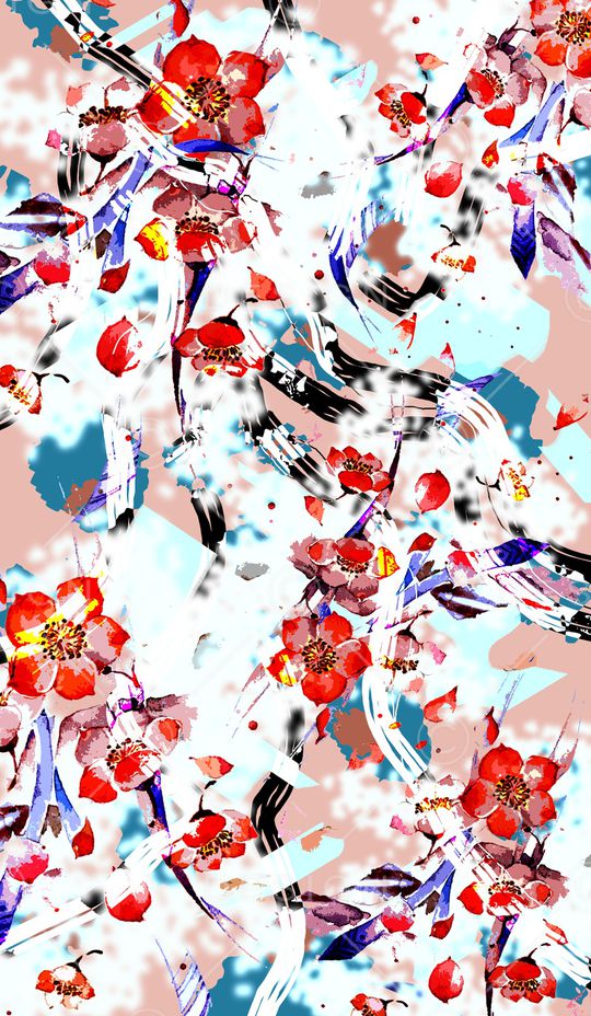 植物印花华亿平台图片