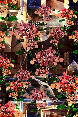 植物印花华亿平台图片