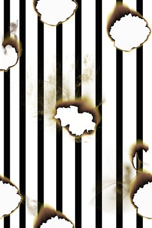 黑白条纹印花华亿平台图片