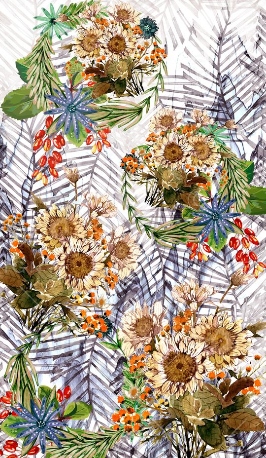 植物印花华亿平台图片