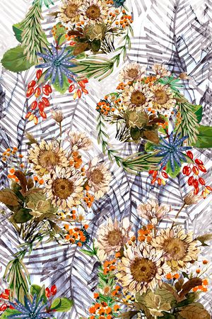 植物印花华亿平台图片