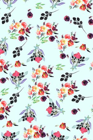 小碎花印花华亿平台图片