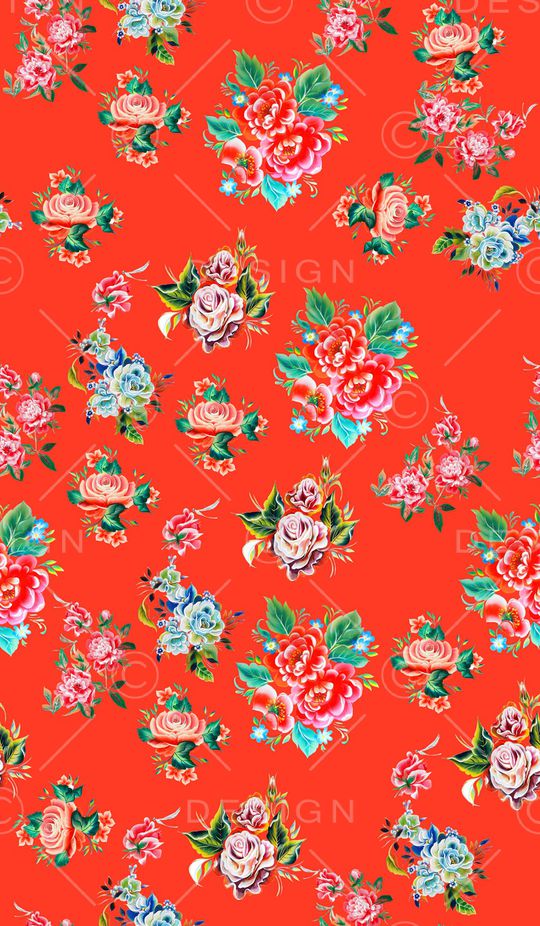 小碎花印花华亿平台图片