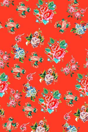 小碎花印花华亿平台图片