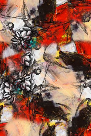 抽象印花华亿平台图片