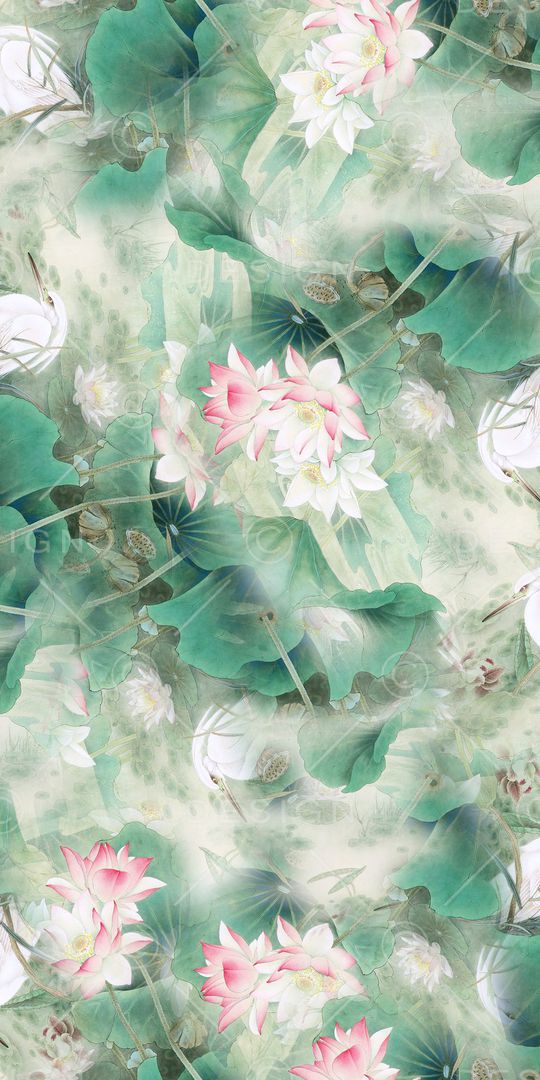 手绘花卉印花华亿平台图片