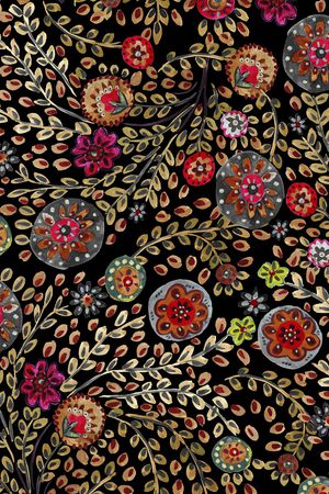 动物花卉印花华亿平台图片