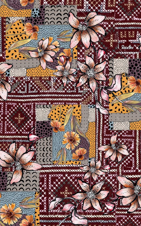 民族风印花华亿平台图片