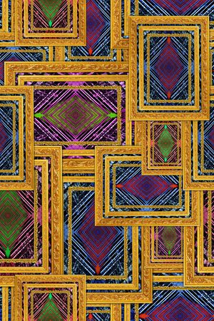 抽象印花华亿平台图片