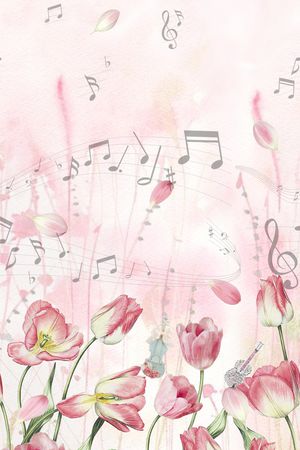 郁金香印花华亿平台图片