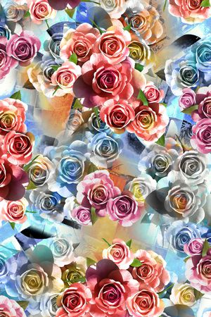 抽象印花华亿平台图片