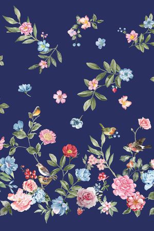 动物花卉印花华亿平台图片