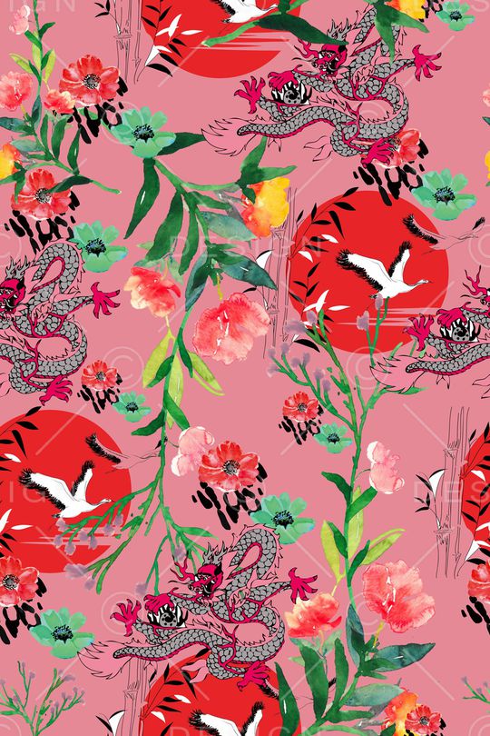 动物花卉印花华亿平台图片