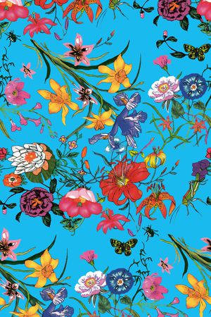 鲜花印花华亿平台图片