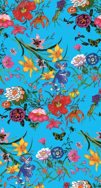 鲜花印花华亿平台图片