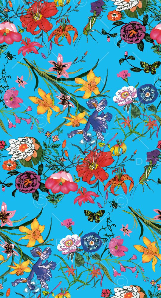 鲜花印花华亿平台图片