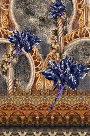 民族风印花华亿平台图片