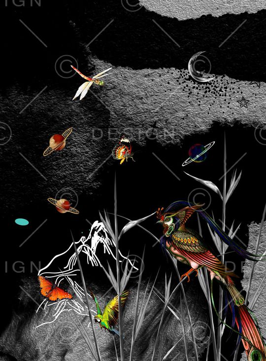 鸟印花华亿平台图片