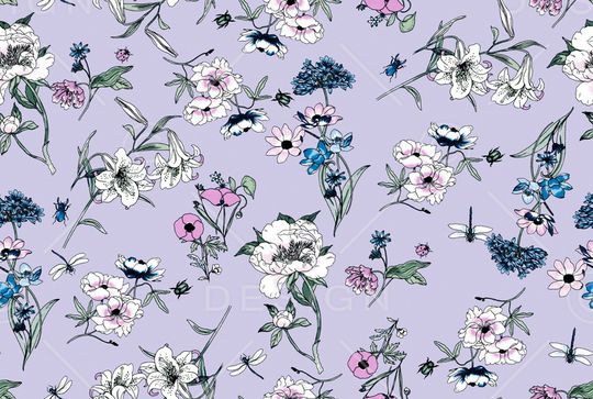 鲜花印花华亿平台图片