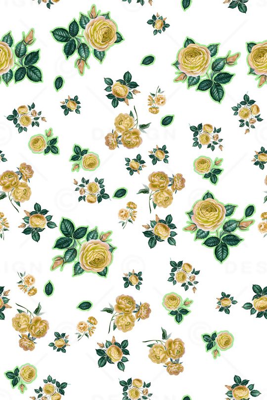 小碎花印花华亿平台图片