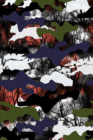 抽象男装印花华亿平台图片