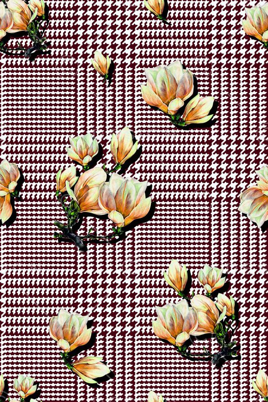 格子印花华亿平台图片