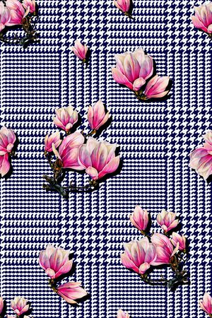 格子印花华亿平台图片