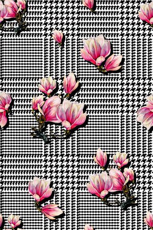 格子印花华亿平台图片