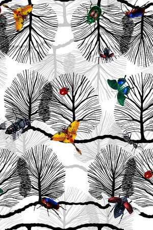 昆虫印花华亿平台图片