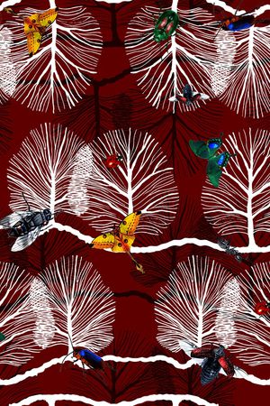 昆虫印花华亿平台图片